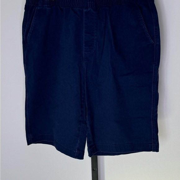 Lands' End Blue Flat Front Shorts Casual Style - Picture 6 of 9